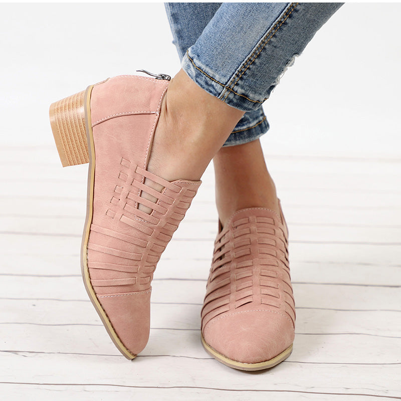 Bottines Chelsea à talons bas et épais