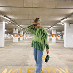 Pull surdimensionné tricoté tie-dye