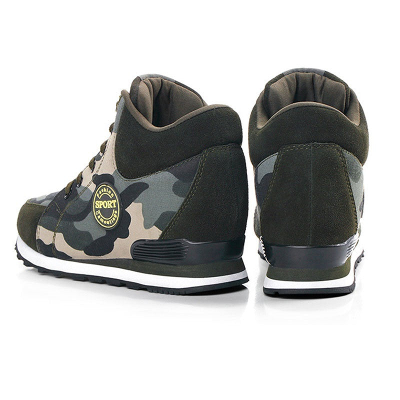 Canvas-Camouflage-Sneaker zur Erhöhung der Körpergröße