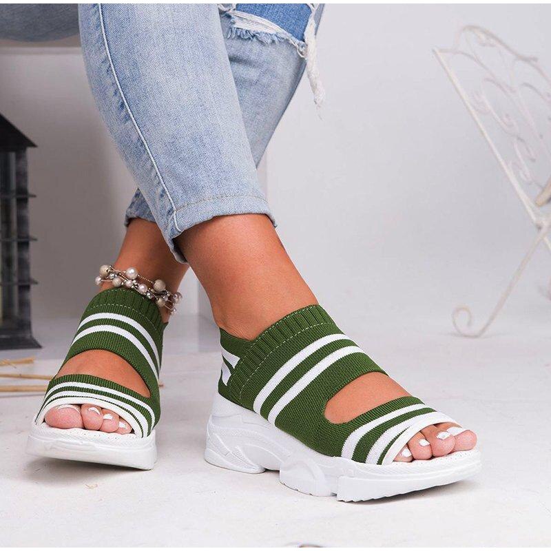 High Heels Plateau-Stricksneaker