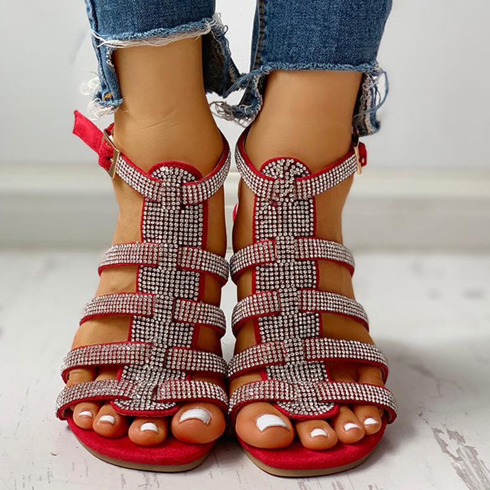 Flache Gladiator-Sandalen
