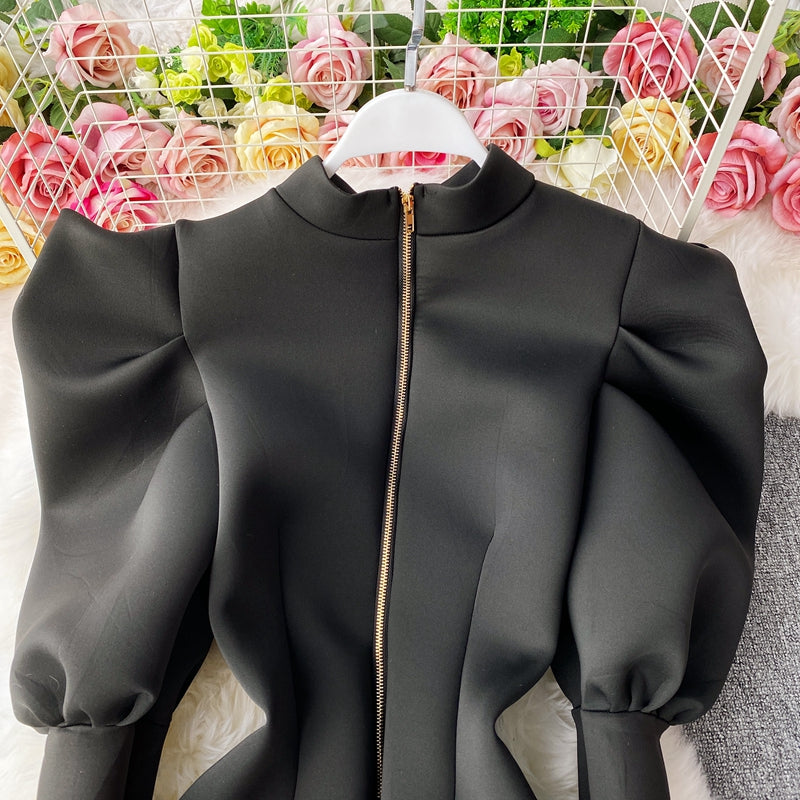 Chemise à manches bouffantes de tempérament