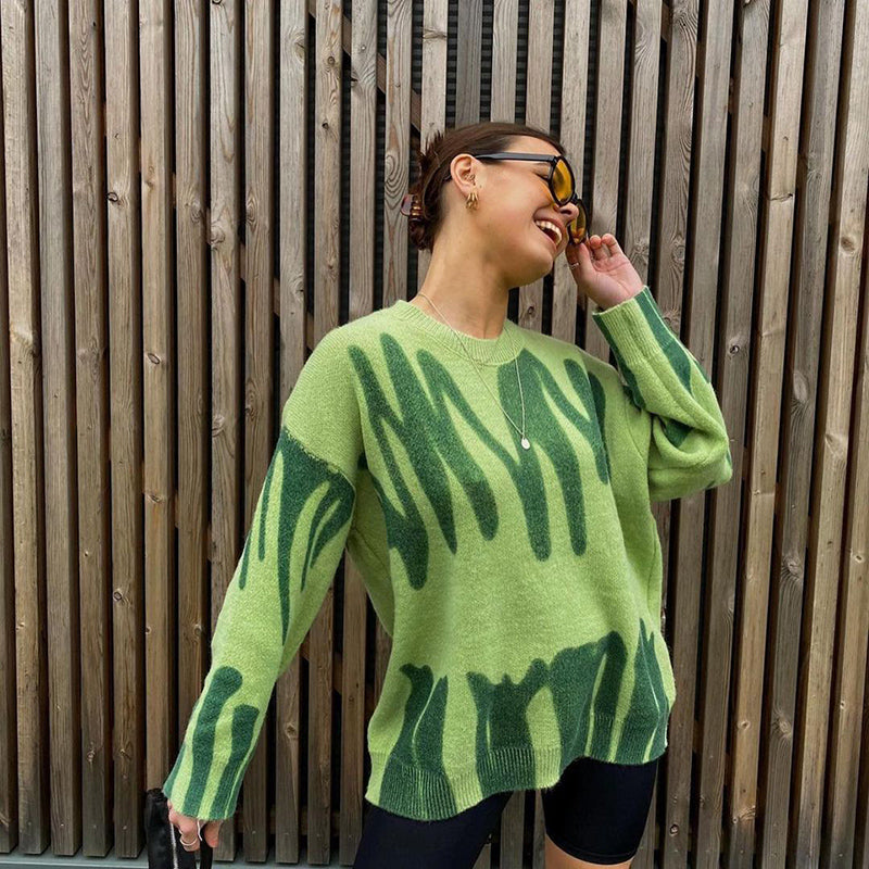Tie Dye Knitted Oversized Sweater