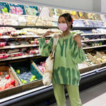 Pull surdimensionné tricoté tie-dye