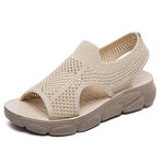 Sandalen mit weichem Boden und flachem Absatz