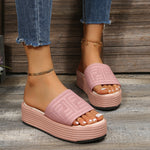 Pantoufles respirantes à plateforme Flyknit