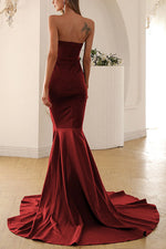 Off Shoulder Wrap-chest Fishtail Dress