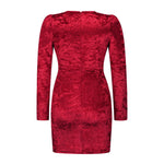 V Neck Antique Velvet Party Dress