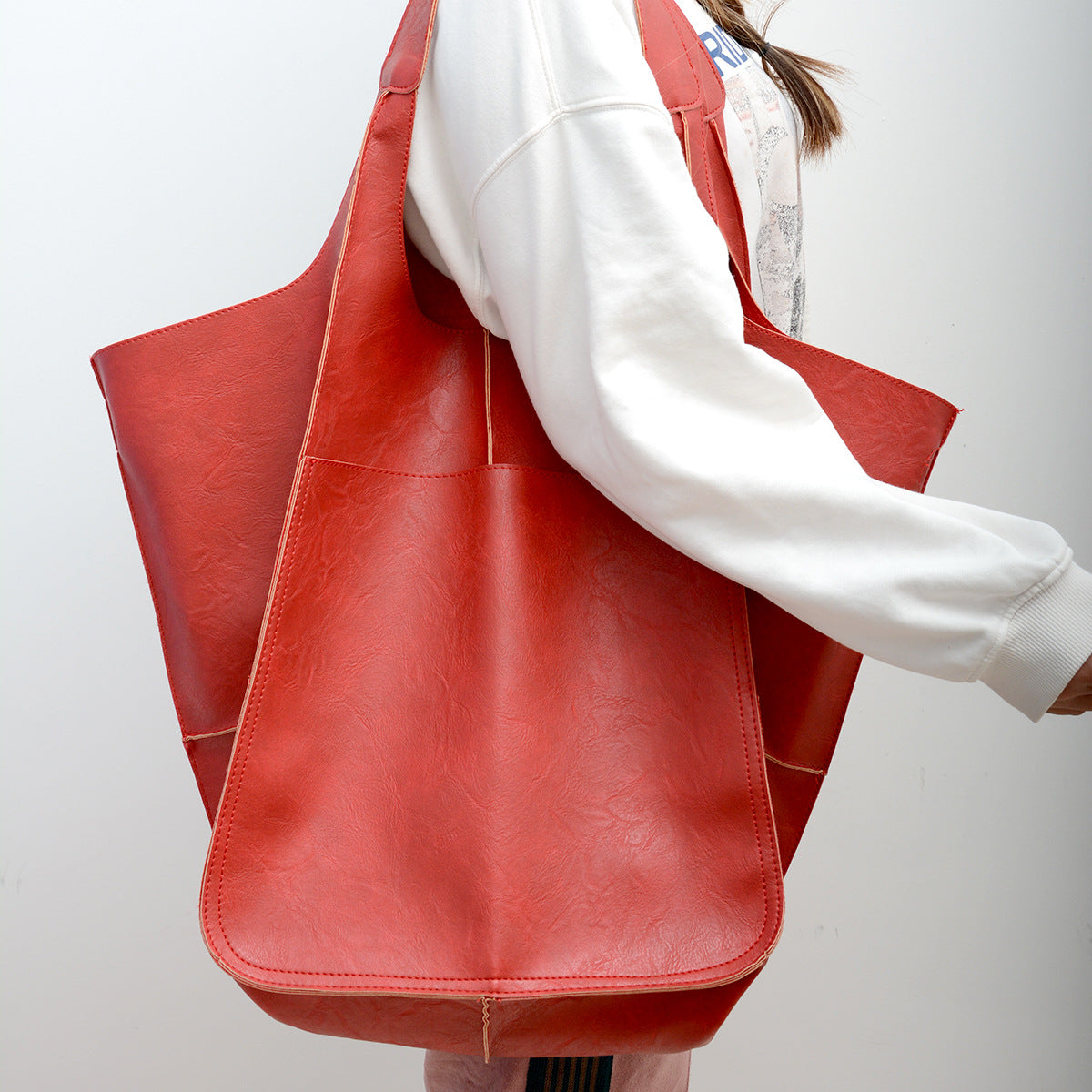 Sac fourre-tout rétro à une épaule de grande capacité