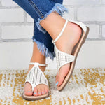 Flat Cutout Vacation Sandals