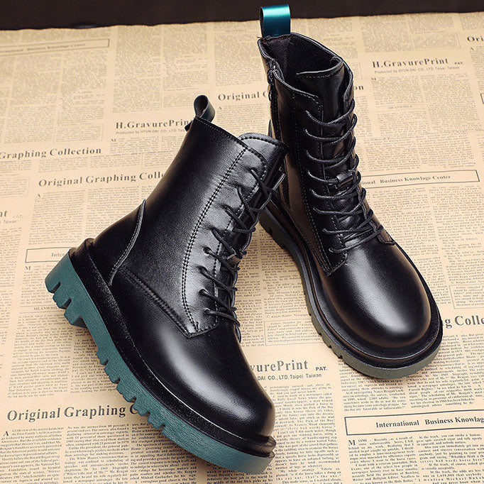 Grüne Tractor Trek-Sole-Stiefel