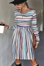 In My Thoughts Striped Dress