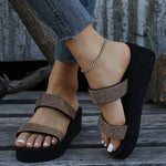 Can't Miss This Wedge Slippers