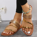 Diapositives plates avec anneaux dorés