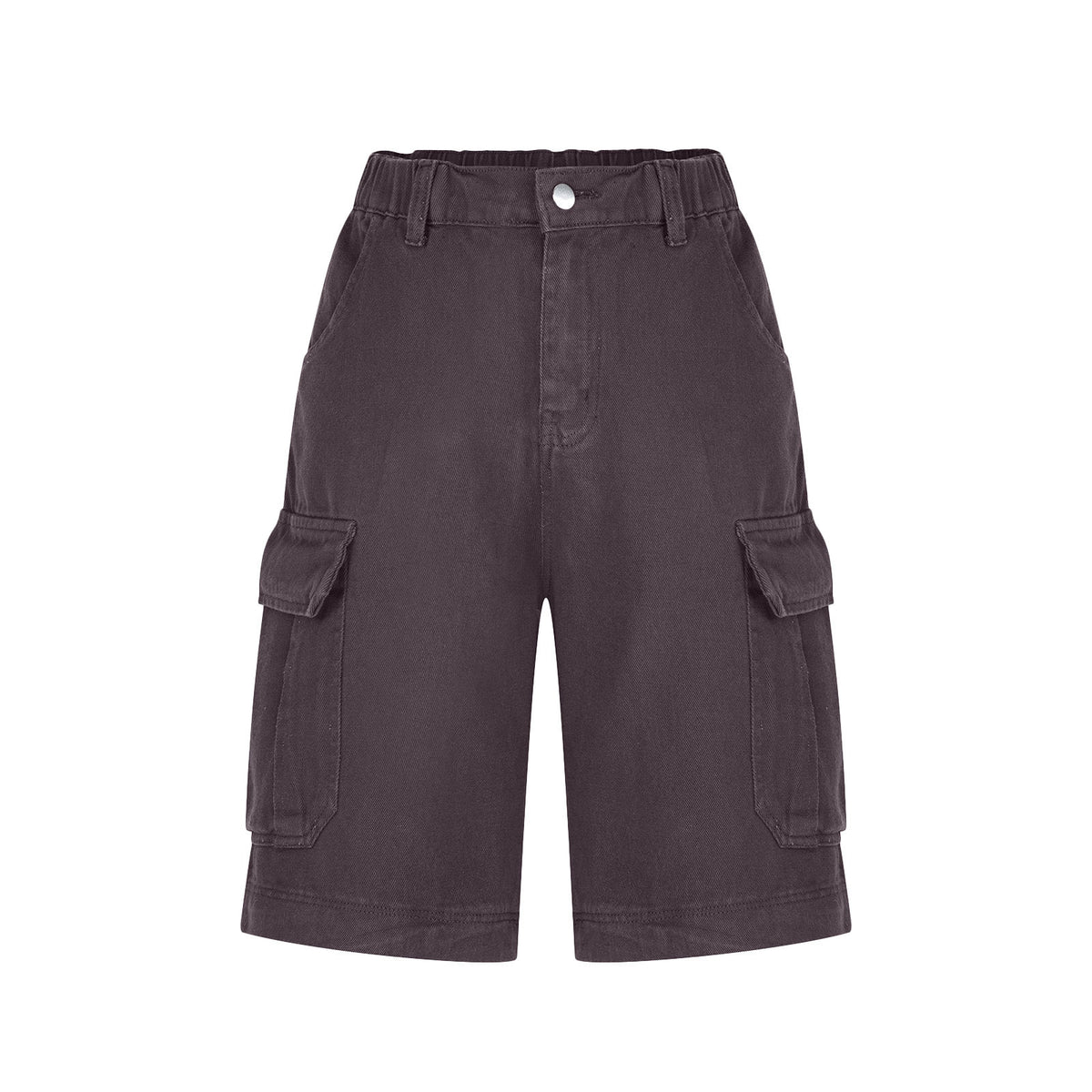 Mid-Rise Utility Cargo Shorts