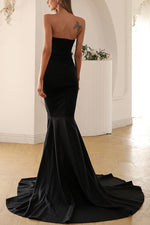 Off Shoulder Wrap-chest Fishtail Dress