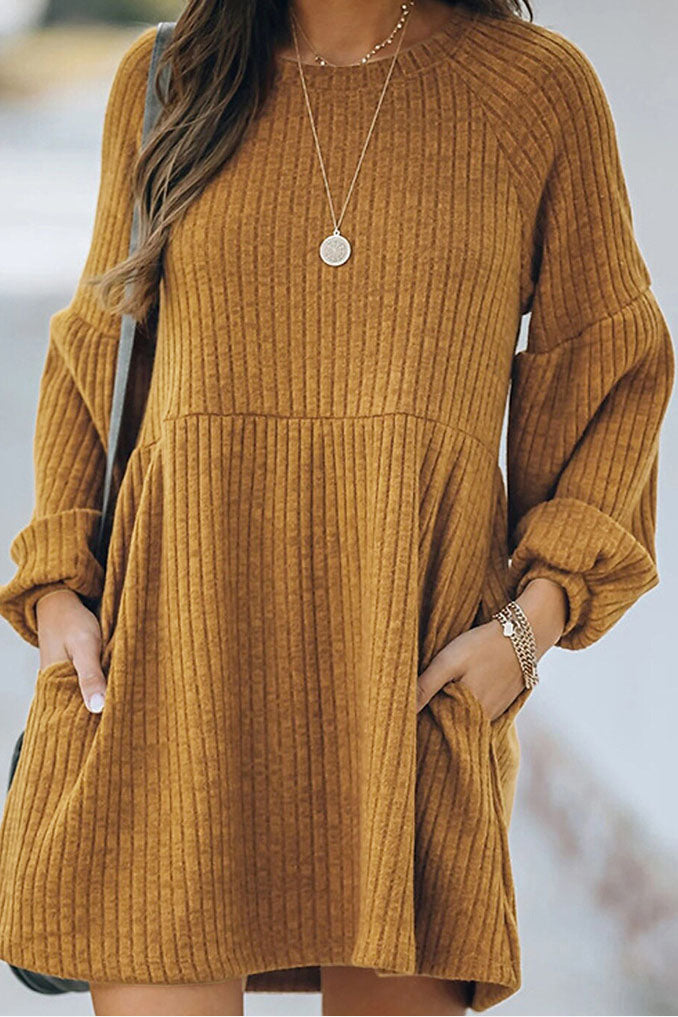 Robe pull Catch Yourself à manches bouffantes