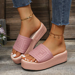 Pantoufles respirantes à plateforme Flyknit