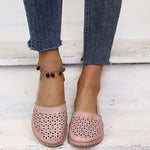 Round Toe Wedge Hole Sandals