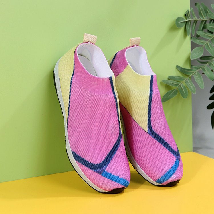 Baskets Flyknit respirantes de couleur bonbon