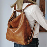 Vintage Waxed Leather Backpack