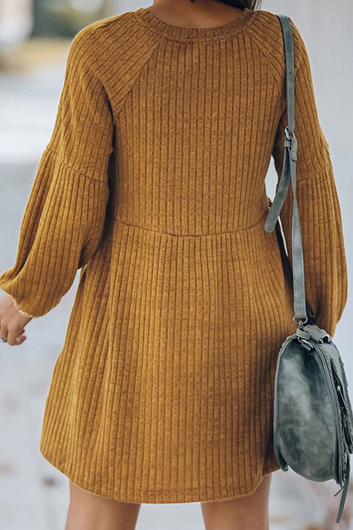Robe pull Catch Yourself à manches bouffantes