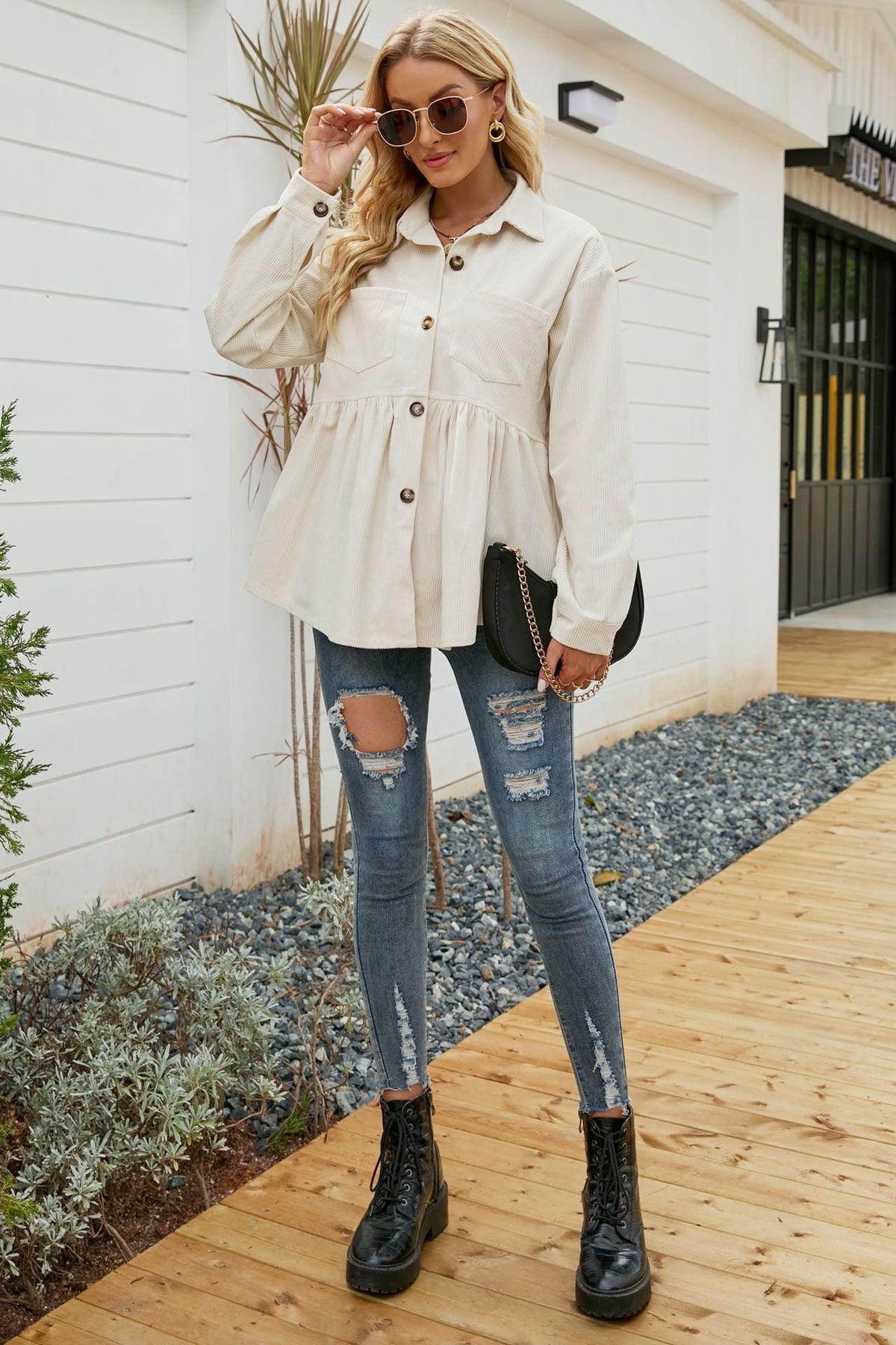 Dream On Mauve Corduroy Shacket