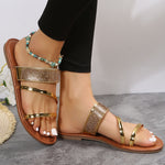 Diapositives plates avec anneaux dorés