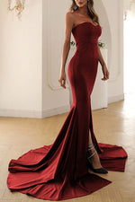 Off Shoulder Wrap-chest Fishtail Dress