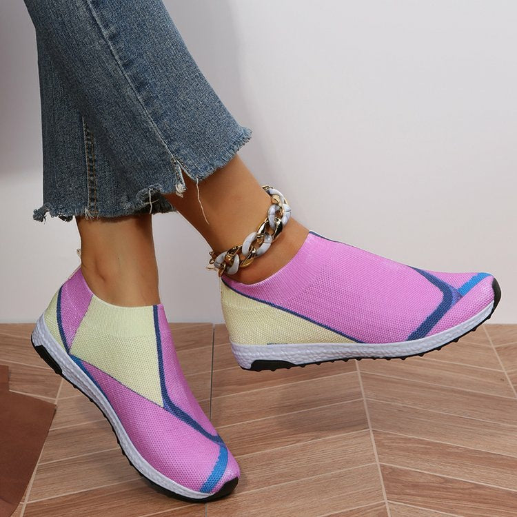 Baskets Flyknit respirantes de couleur bonbon