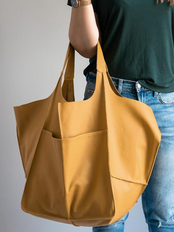 Sac fourre-tout rétro à une épaule de grande capacité