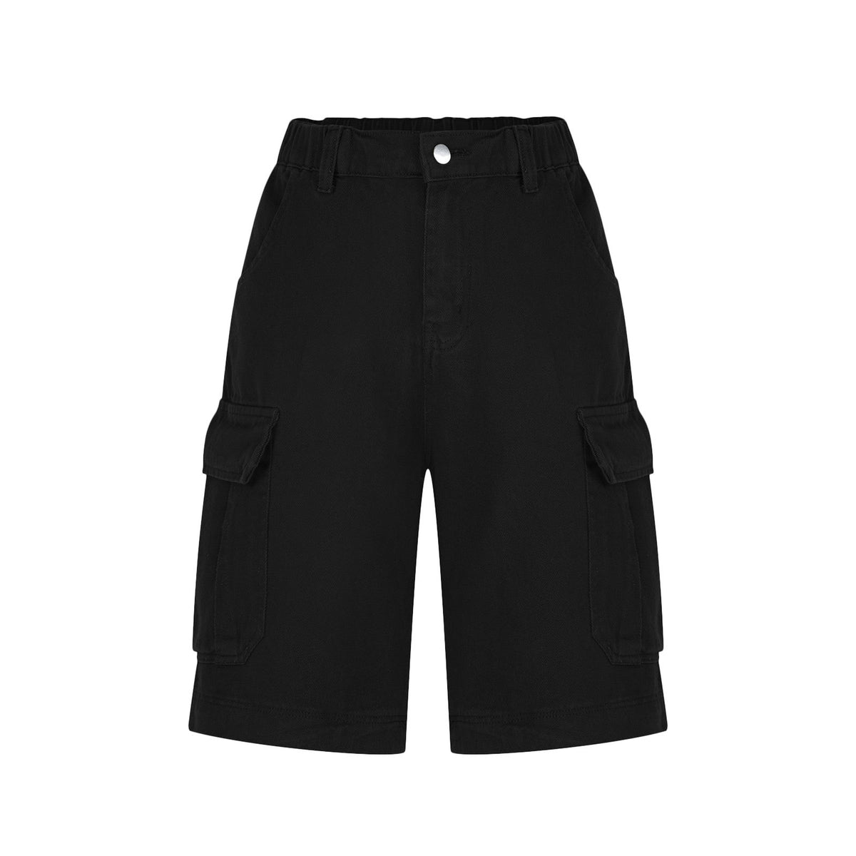 Mid-Rise Utility Cargo Shorts