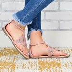 Flat Cutout Vacation Sandals