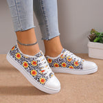 Sunflower Leopard Print Canvas Slip-On Sneakers
