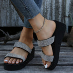 Can't Miss This Wedge Slippers