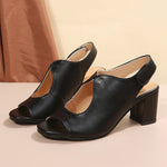 Grosses sandales Velcro à bout ouvert