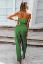 Strapless Waistband Loose Jumpsuit
