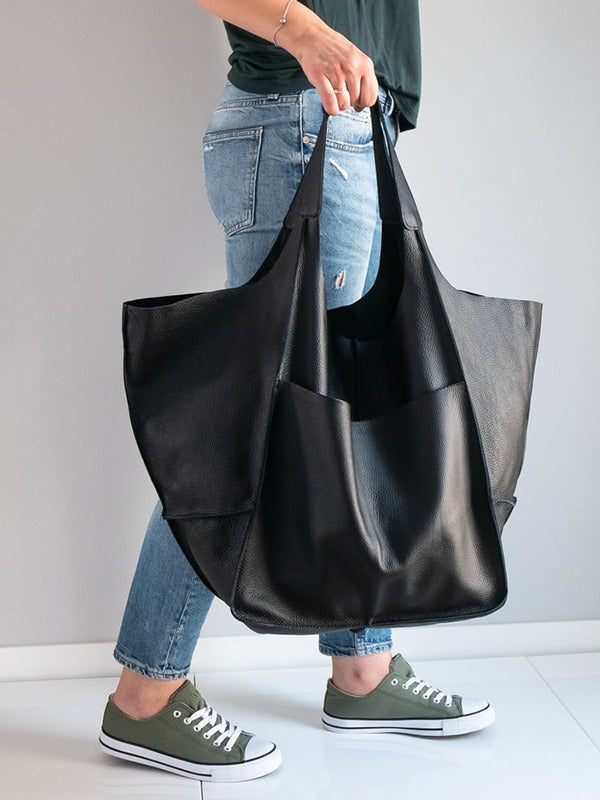 Sac fourre-tout rétro à une épaule de grande capacité