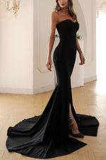 Off Shoulder Wrap-chest Fishtail Dress