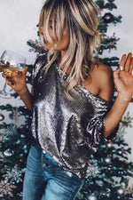 Haut à sequins Wine and Shine