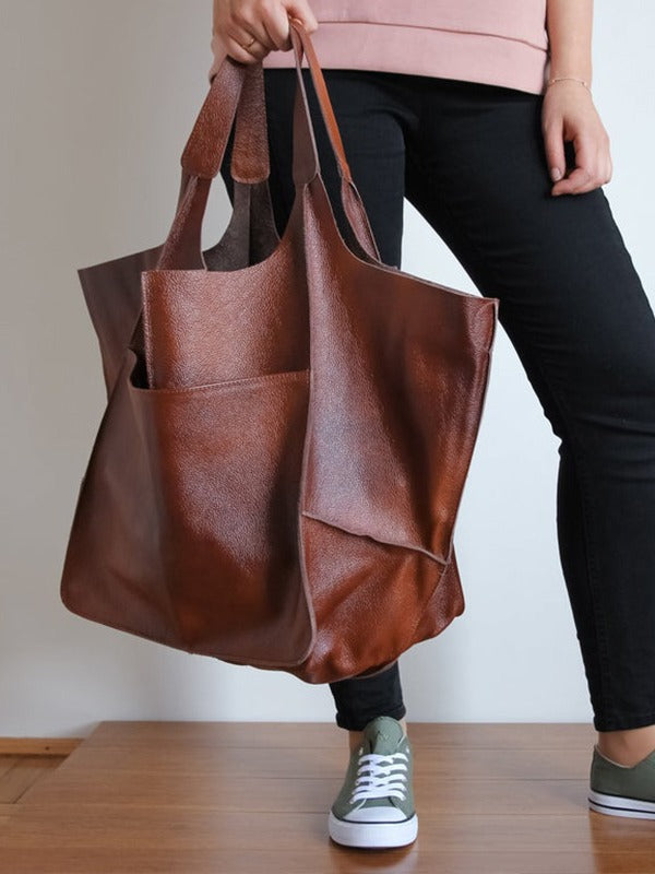 Sac fourre-tout rétro à une épaule de grande capacité