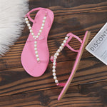 Sandalen mit Perlenschnur und Cliptoe