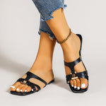 Chic Flat Square toe Sandals