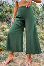 Rassembler un pantalon vert rond