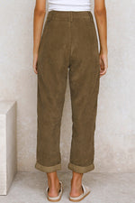 Just Relax High Waist Corduroy Pants