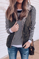 Both Sides Wear Fleece Cotton Vest - Pavacat