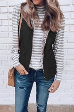 Both Sides Wear Fleece Cotton Vest - Pavacat