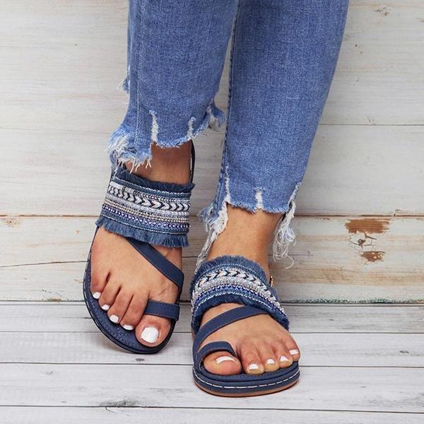 Casual Elastic Band Shoes Sandals Pavacat US5.5(LABEL SIZE 35) Blue 