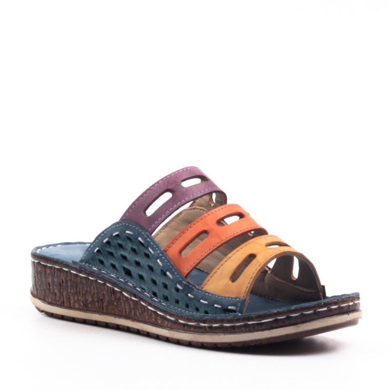 Casual Summer Color Comfy Wedge Sandals - Pavacat