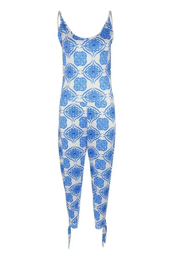 Casual Tie At Leg Jumpsuit Jumpsuits & Rompers 5201904110331 
